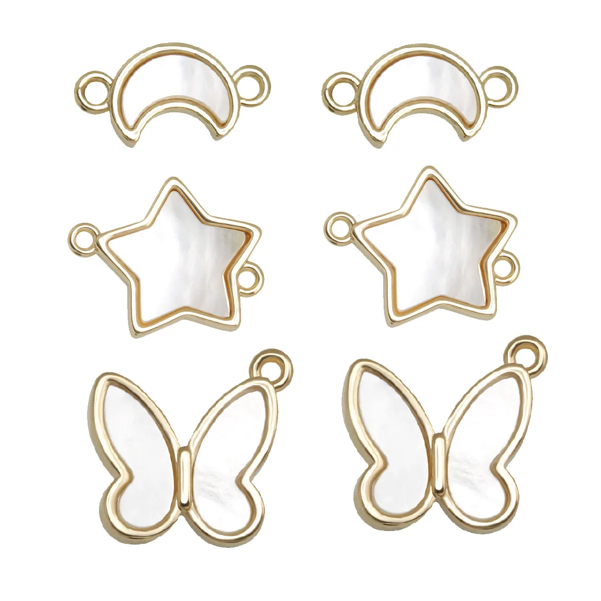 Natural White Shell Pendant Small Star Moon Butterfly Pearl Exquisite Charms For Jewelry Making DIY Earring Necklace Accessories
Natural White Shell Pendant Small Star Moon Butterfly Pearl Exquisite Charms For Jewelry Making DIY Earring Necklace Accessories
