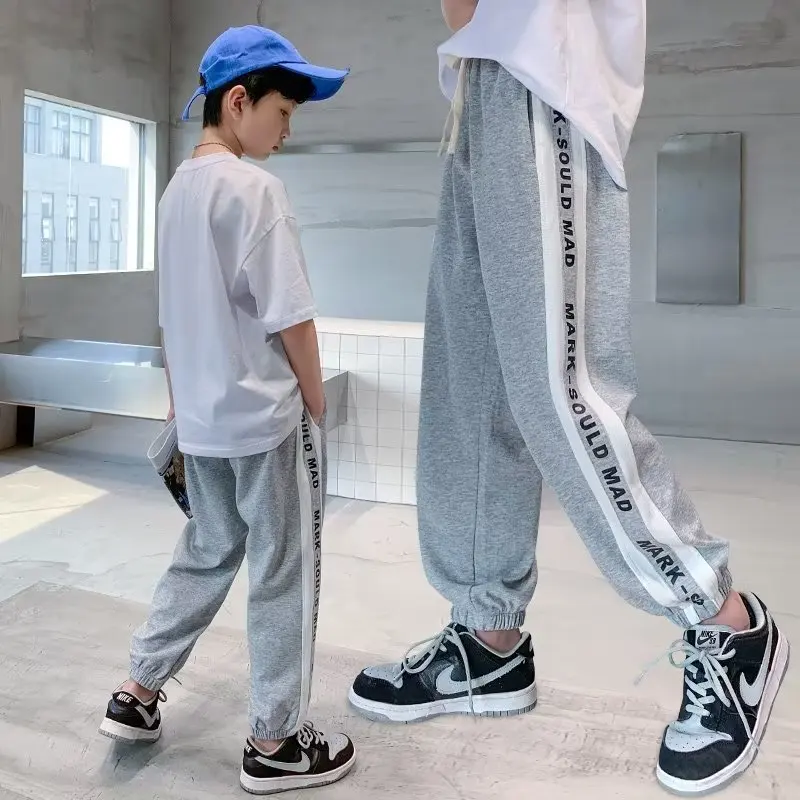 Спортивные брюки для мальчиков: летние брюки для больших мальчиков, модная брендовая новая осенняя одежда для мальчиков, детские штаны для отдыха
Спортивные брюки для мальчиков: летние брюки для больших мальчиков, модная брендовая новая осенняя одежда для мальчиков, детские штаны для отдыха