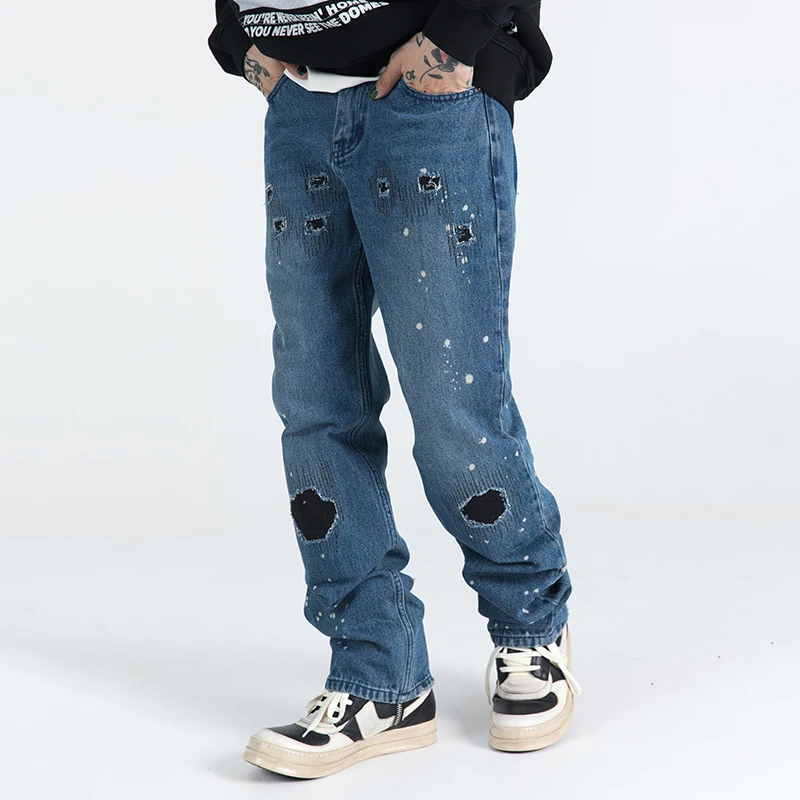 Destruction embroidery vintage denim jeans men harajuku street wear straight pants 2022 men designer jeans for men R69
Destruction embroidery vintage denim jeans men harajuku street wear straight pants 2022 men designer jeans for men R69