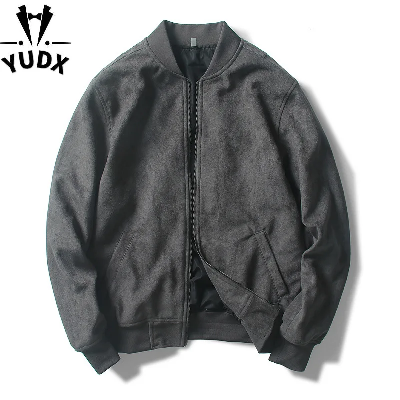 Autumn Winter Suede Fabric Men School Uniform Flight Suit Gray Bomber Jacket Oversize Mens Short Thick Flight Jacket Boys Top
Autumn Winter Suede Fabric Men School Uniform Flight Suit Gray Bomber Jacket Oversize Mens Short Thick Flight Jacket Boys Top