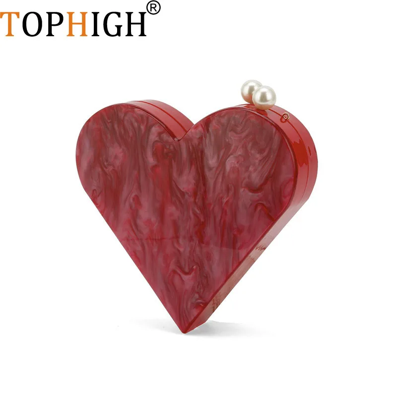 TOPHIGH Female Newly Heart Acrylic Clutches Purse Fashion Design Party Bags For Women Red Luxury Weeding Evening Handbags
TOPHIGH Female Newly Heart Acrylic Clutches Purse Fashion Design Party Bags For Women Red Luxury Weeding Evening Handbags