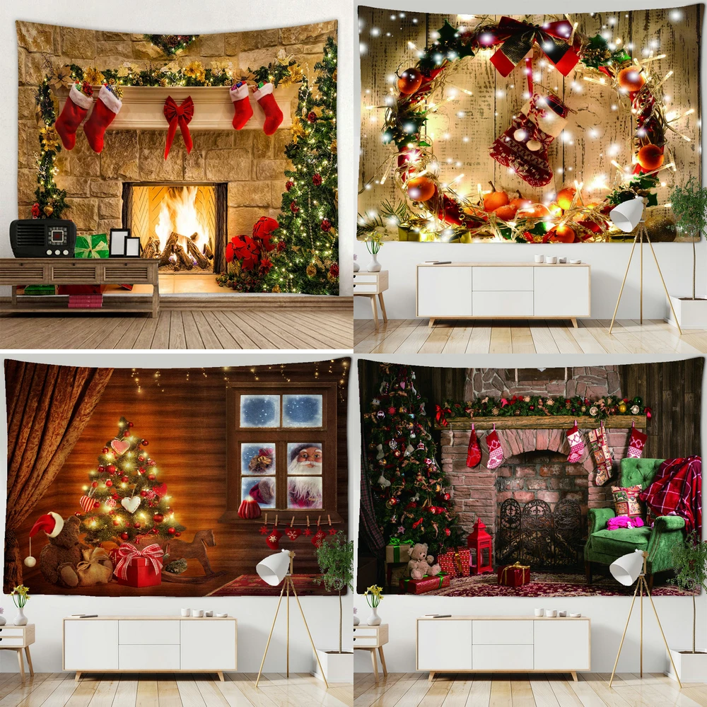 Christmas Tapestry Christmas Background Cloth Wall Hanging Tapestry Fireplace Christmas Socks Tapestry Room Bedroom Home Decor
Christmas Tapestry Christmas Background Cloth Wall Hanging Tapestry Fireplace Christmas Socks Tapestry Room Bedroom Home Decor