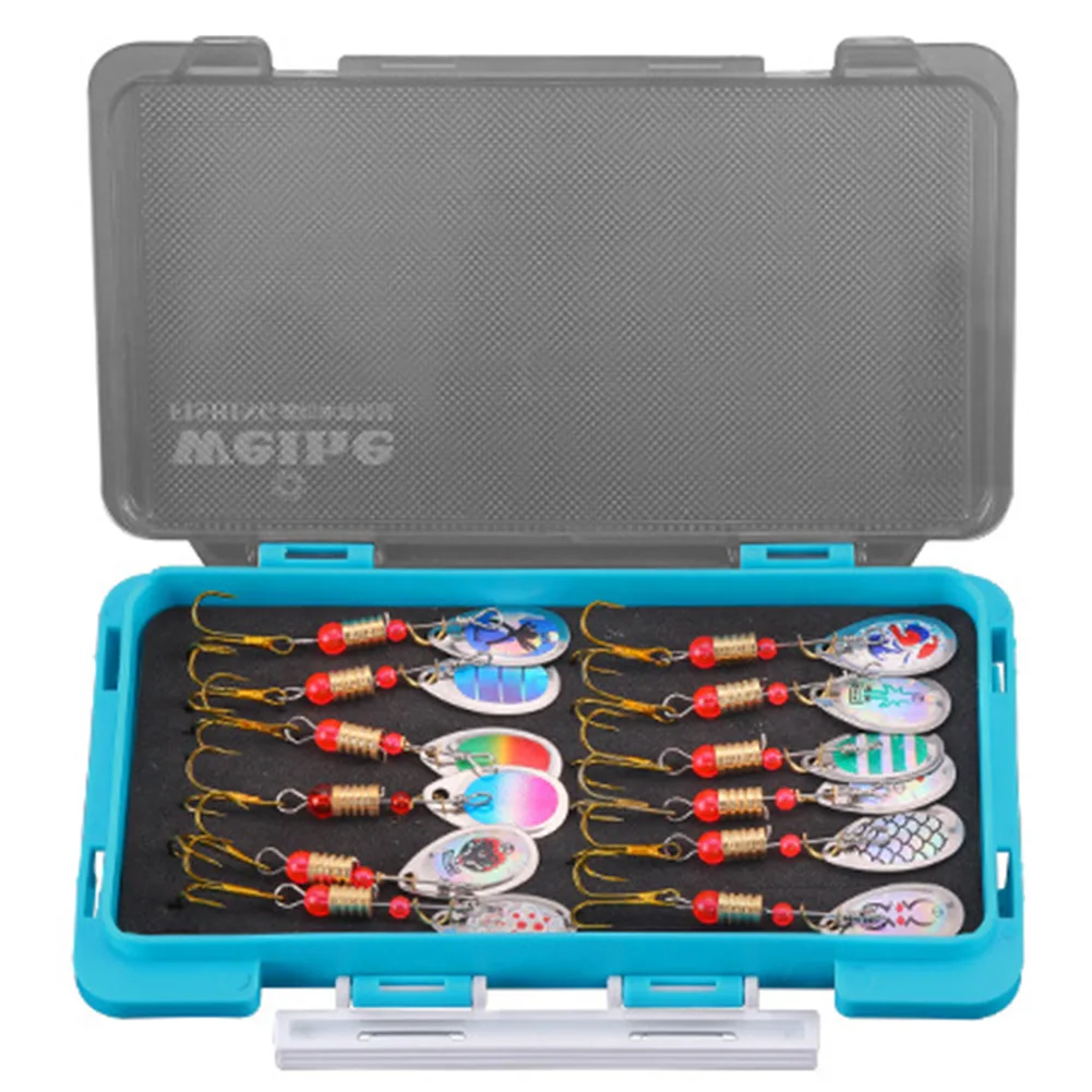 12 Composite Sequins Set Rotating Sequins Fishhook Bait Set Trout Octopus Carp Fishing Baits Drop-proof Fishing Tackle Boxes
12 Composite Sequins Set Rotating Sequins Fishhook Bait Set Trout Octopus Carp Fishing Baits Drop-proof Fishing Tackle Boxes
