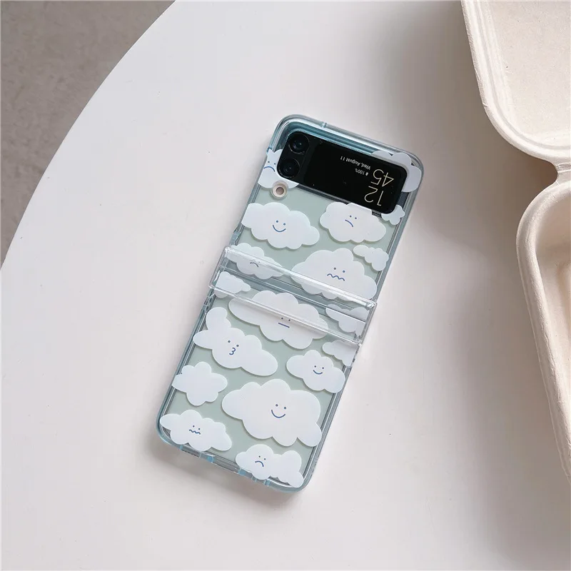 Cartoon Cloud Transparent Phone Case for Samsung Galaxy Z Flip 3 Z Flip 4 Hard PC Back Cover for ZFlip3 ZFlip4 Case Shell
Cartoon Cloud Transparent Phone Case for Samsung Galaxy Z Flip 3 Z Flip 4 Hard PC Back Cover for ZFlip3 ZFlip4 Case Shell