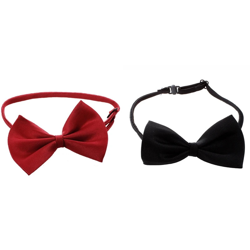 Лидер продаж, 2 шт., регулируемый воротник в виде кошки, Женский галстук-бабочка, милый аксессуар для щенка, черный и винно-красный 
Лидер продаж, 2 шт., регулируемый воротник в виде кошки, Женский галстук-бабочка, милый аксессуар для щенка, черный и винно-красный