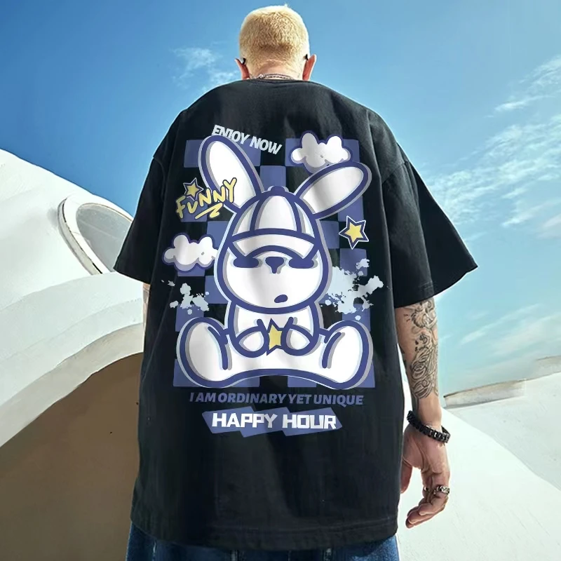 Summer men's T-shirt Funny cartoon fashion oversized short sleeve loose cartoon casual T-shirt Street unisex top 100% cotton
Summer men's T-shirt Funny cartoon fashion oversized short sleeve loose cartoon casual T-shirt Street unisex top 100% cotton