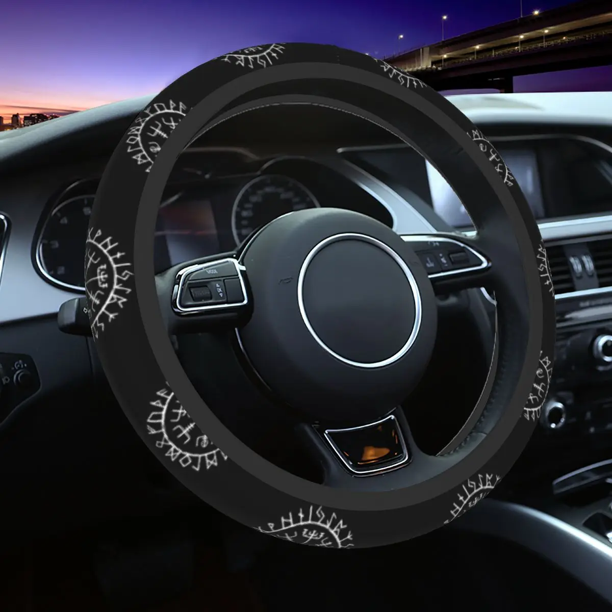 37-38 Steering Wheel Covers Nordic Mythology Rune Circle Elastic Mystic Viking Auto Decoration Fashion Automobile Accessory
37-38 Steering Wheel Covers Nordic Mythology Rune Circle Elastic Mystic Viking Auto Decoration Fashion Automobile Accessory