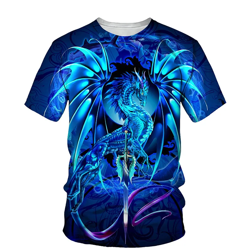Summer West Dragon 3D printed men's O collar short sleeve 3D style men's fashion casual T-shirt
Summer West Dragon 3D printed men's O collar short sleeve 3D style men's fashion casual T-shirt