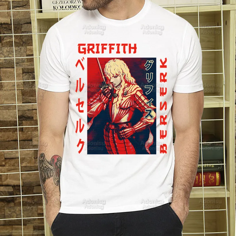 Berserk Anime T Shirt Men Casual Short Sleeve Behelit Legend Sword Warrior Tshirt Homme Manga Unisex Guts Griffith T-shirt Tees
Berserk Anime T Shirt Men Casual Short Sleeve Behelit Legend Sword Warrior Tshirt Homme Manga Unisex Guts Griffith T-shirt Tees