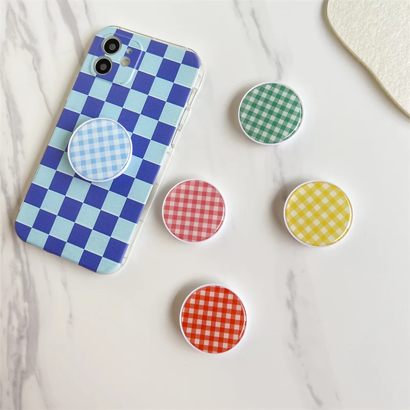 Glossy Color Macaron Plaid Round Acrylic Finger Ring Elastic Folding Phone Holder Grip Tok Socket Talk for IPhone Huawei
Glossy Color Macaron Plaid Round Acrylic Finger Ring Elastic Folding Phone Holder Grip Tok Socket Talk for IPhone Huawei