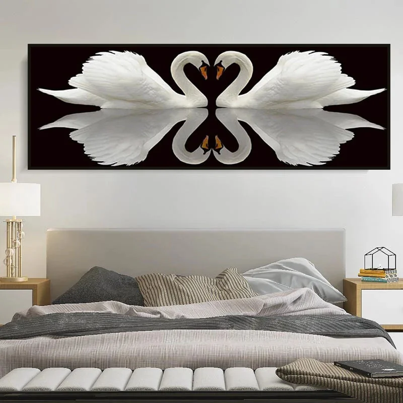 Modern Beautiful Swan Heart Swans Love Posters and Prints Animal Wall Art Canvas Painting for Living Room Bedroom Home Decor
Modern Beautiful Swan Heart Swans Love Posters and Prints Animal Wall Art Canvas Painting for Living Room Bedroom Home Decor