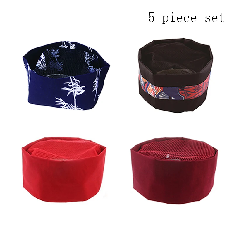 5 Pieces Restaurant Chef Hat for Women Hotel Male Cook Cap Kitchen Delicacy Baking Sushi Hats Japanese and Korean Cuisine Caps
5 Pieces Restaurant Chef Hat for Women Hotel Male Cook Cap Kitchen Delicacy Baking Sushi Hats Japanese and Korean Cuisine Caps