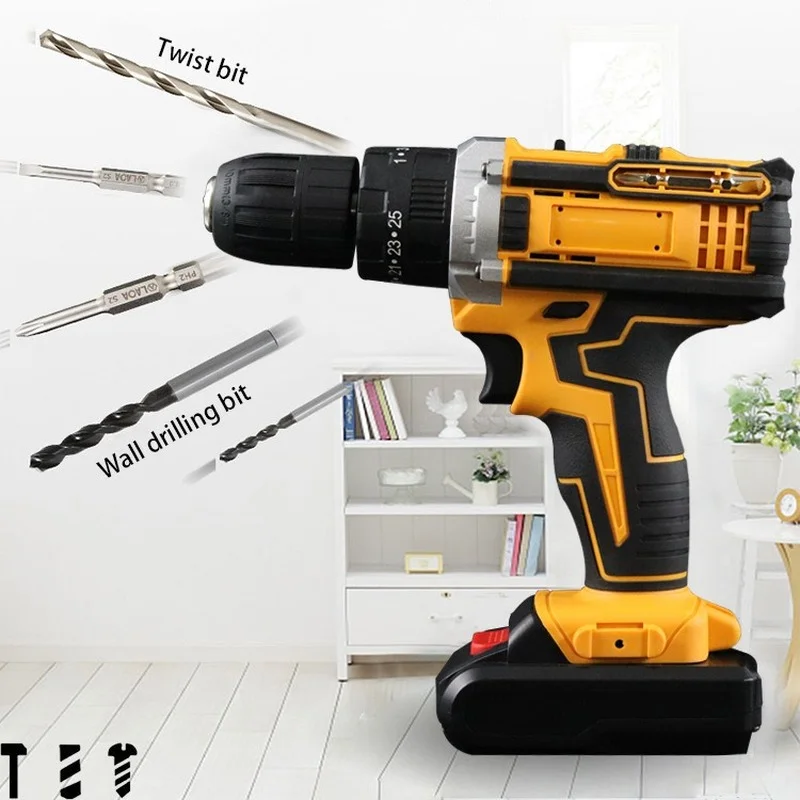 Rechargeable Electric Drill Multi-function Electric Screwdriver Household Electric Tool Set Impact Drill Electric Screwdriver
Rechargeable Electric Drill Multi-function Electric Screwdriver Household Electric Tool Set Impact Drill Electric Screwdriver
