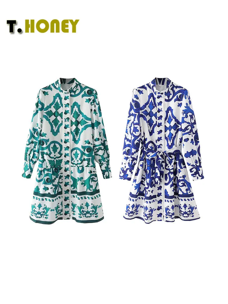 TELLHONEY Women Fashion Print Long Sleeves Dress Female Casual O-Neck Single Breasted Pleats Loose A Line Dresses
TELLHONEY Women Fashion Print Long Sleeves Dress Female Casual O-Neck Single Breasted Pleats Loose A Line Dresses