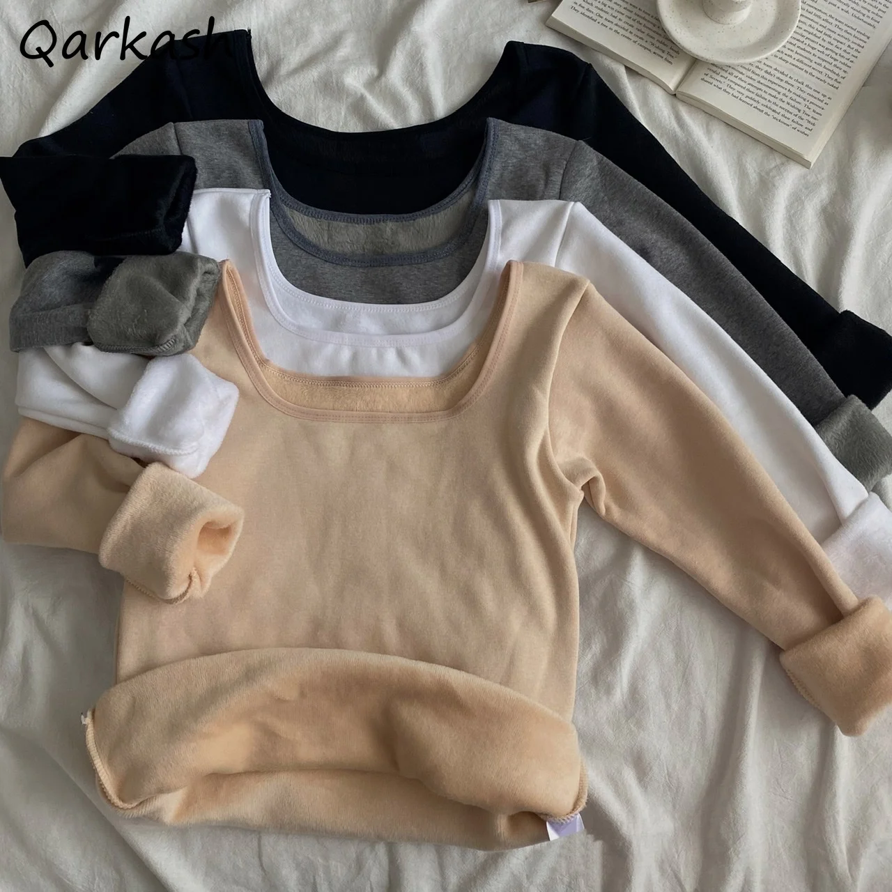 Женские утепленные Футболки с длинным рукавом, Осенние универсальные базовые Топы 4 цветов, облегающие популярные женские повседневные Про...
Женские утепленные Футболки с длинным рукавом, Осенние универсальные базовые Топы 4 цветов, облегающие популярные женские повседневные Про...