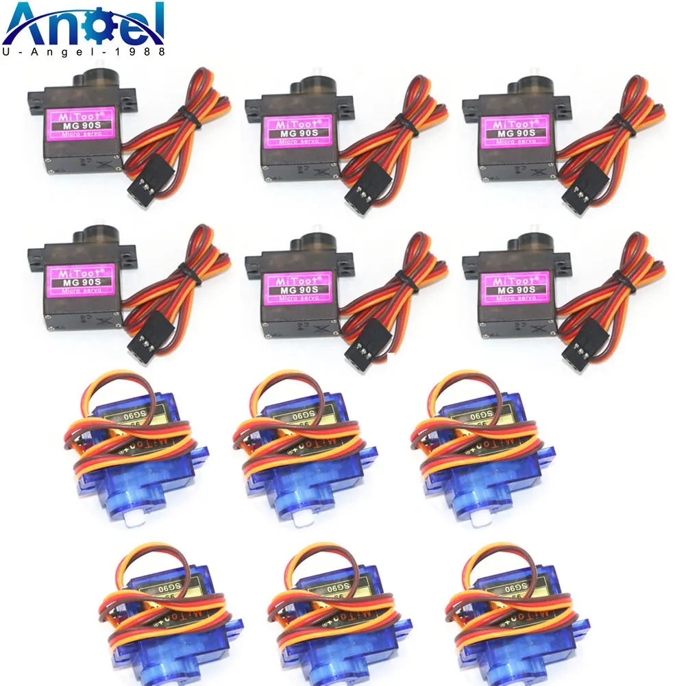 5 / 10 / 20pcs/lot MG90S Metal Gear Digital 9g Servo SG90 For Rc Helicopter Plane Boat Car MG90 9G Trex 450 RC Robot Helicopter
5 / 10 / 20pcs/lot MG90S Metal Gear Digital 9g Servo SG90 For Rc Helicopter Plane Boat Car MG90 9G Trex 450 RC Robot Helicopter