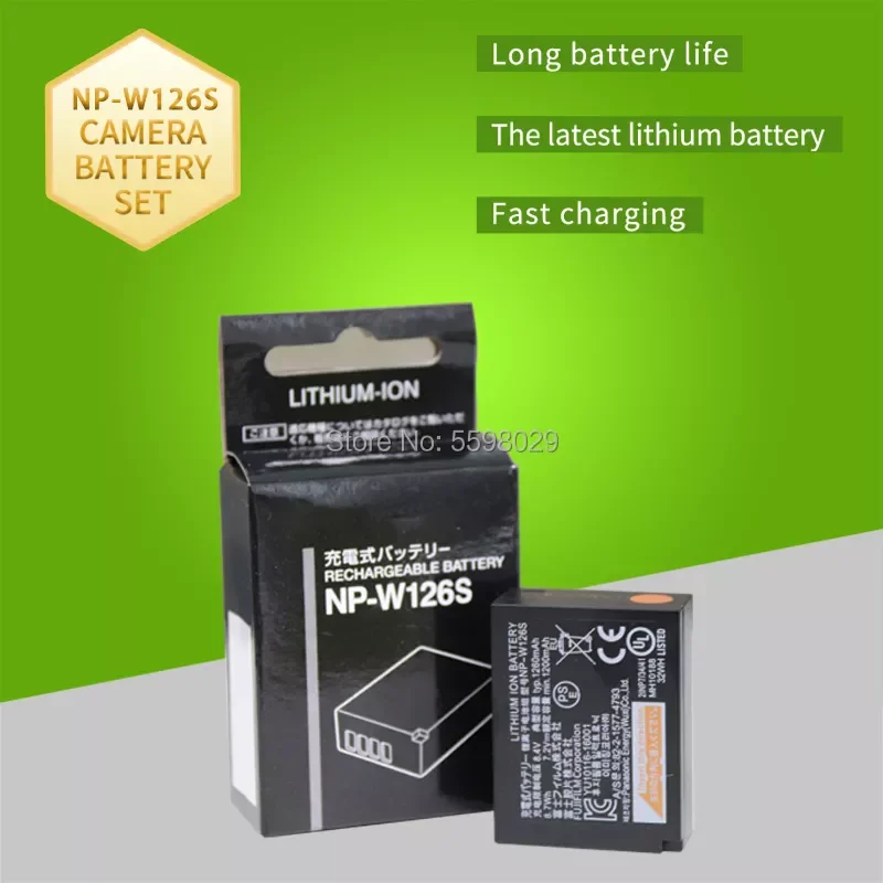 NP-W126S W126S Camera Battery 7.2V 1260mAh for Fujifilm Fuji X-H1 X-PRO3 X-PRO2 X-T3 X-T2 X-T30 X-T20 X-T200 X-E3 X-E2 X-A5 X-A3
NP-W126S W126S Camera Battery 7.2V 1260mAh for Fujifilm Fuji X-H1 X-PRO3 X-PRO2 X-T3 X-T2 X-T30 X-T20 X-T200 X-E3 X-E2 X-A5 X-A3