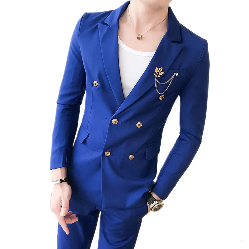 2022 Fashion New Men's Casual Boutique Slim Fit Suit 2 Pcs Set / Men's Double Breasted Blazers Jacket Coat Pants Trousers
2022 Fashion New Men's Casual Boutique Slim Fit Suit 2 Pcs Set / Men's Double Breasted Blazers Jacket Coat Pants Trousers