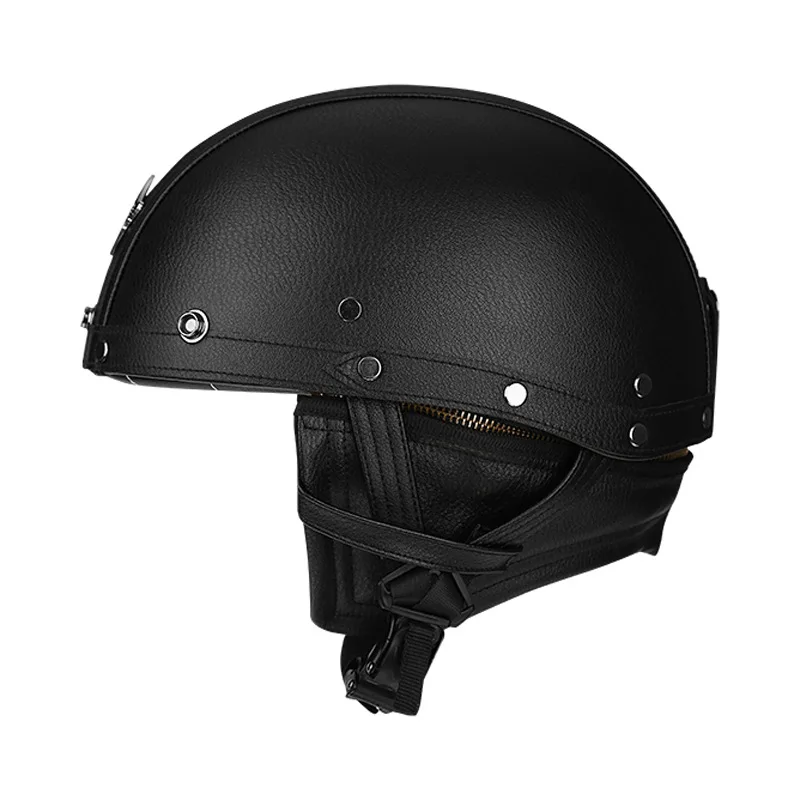 

Мотоциклетный шлем в стиле ретро для мужчин и женщин, немецкий винтажный полушлем, сертифицированный шлем в горошек