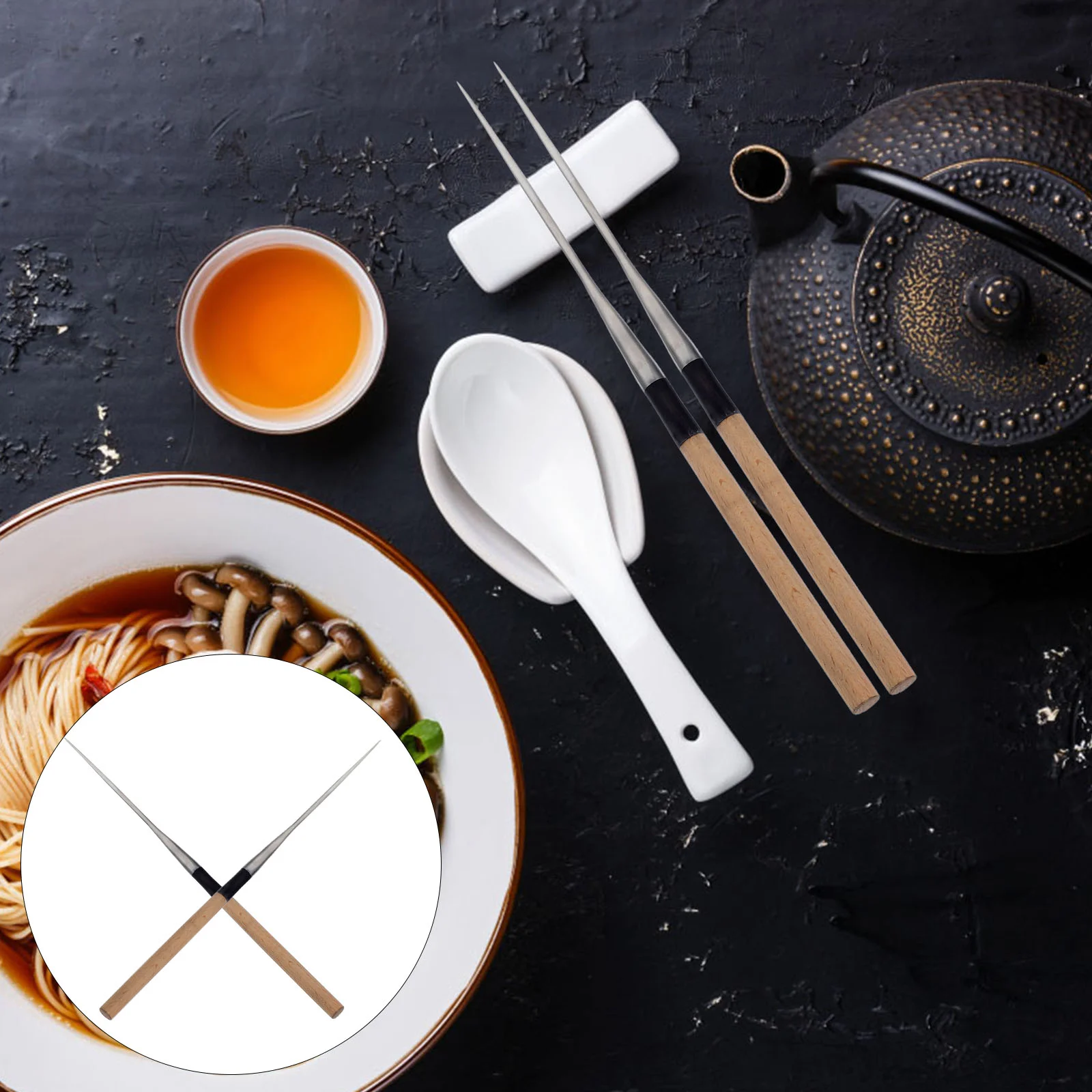 2 Pcs Wooden Utensils Eating Sashimi Chopsticks Stainless Steel House Home Convenient Travel
2 Pcs Wooden Utensils Eating Sashimi Chopsticks Stainless Steel House Home Convenient Travel