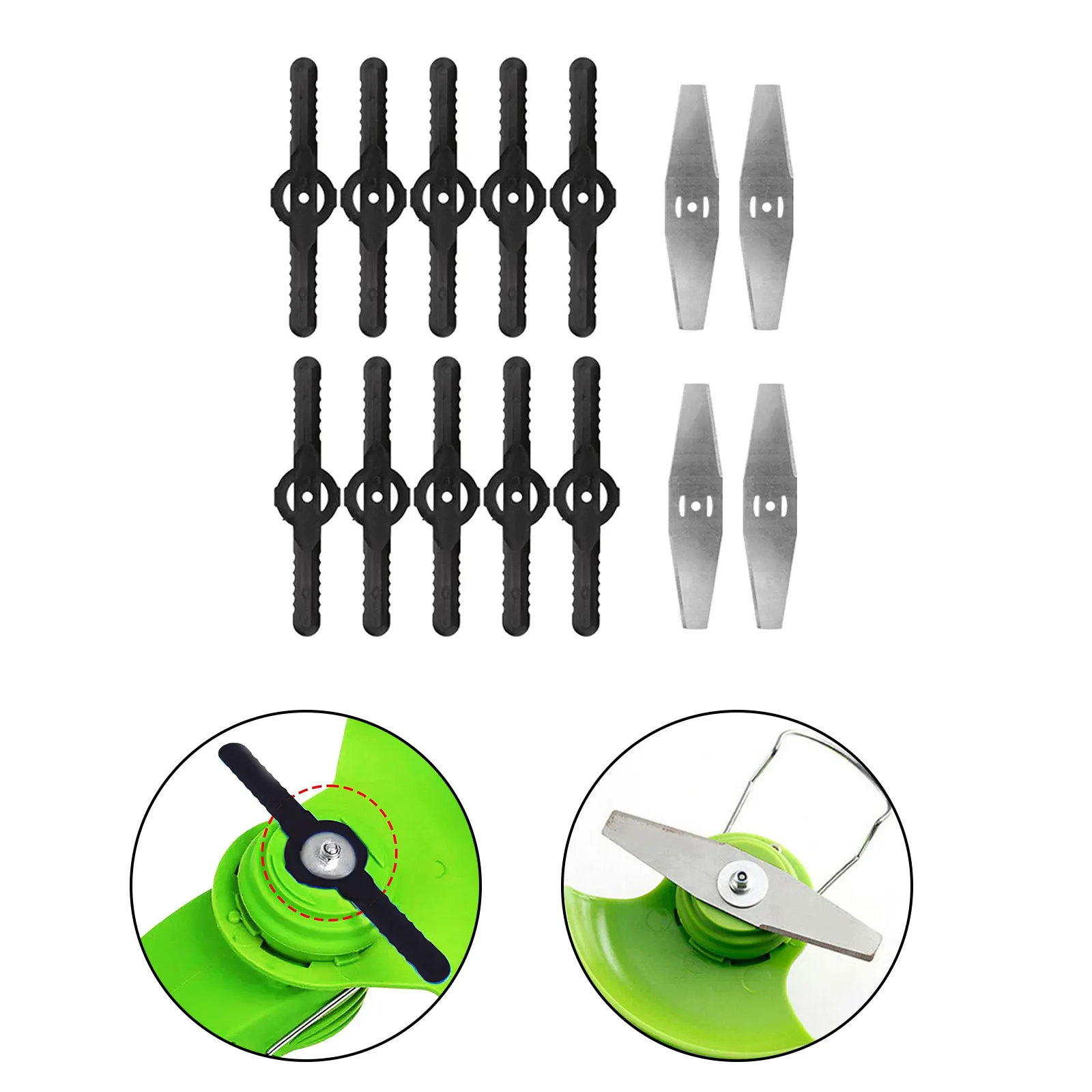 

14pcs Grass Trimmer Blade Brushcutter Head Saw Blades For Electric Lawn Mower Lawnmower Parts Lawn Mower Fittings Accessories