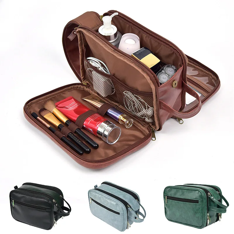 Travel Waterproof Folding Cosmetic Bag with 3 Compartments Woman Make Up Case Large Storage Handbags for Toiletries Accessories
Travel Waterproof Folding Cosmetic Bag with 3 Compartments Woman Make Up Case Large Storage Handbags for Toiletries Accessories