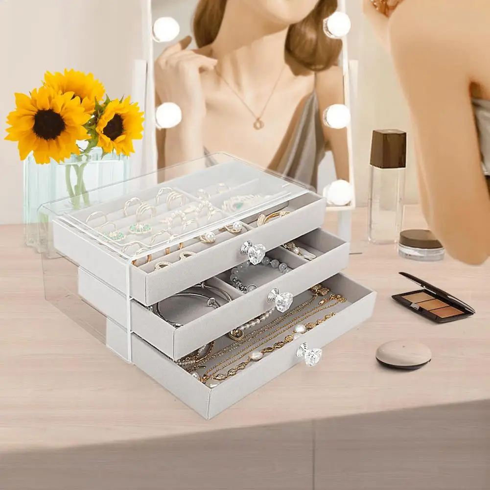 Multi-layered Jewelry Organizer Acrylic Multi-layered Jewelry Box Rings Earrings Necklaces Bracelets Organizer Necklace
Multi-layered Jewelry Organizer Acrylic Multi-layered Jewelry Box Rings Earrings Necklaces Bracelets Organizer Necklace