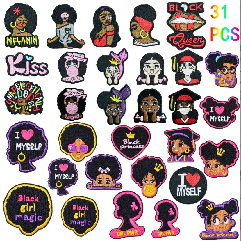New Arrival 10 Pcs Girl Embroidered Patch Iron On Sew On Motif Applique Fabric Clothing Hat Bag Shoe Decor Repair Accessory
New Arrival 10 Pcs Girl Embroidered Patch Iron On Sew On Motif Applique Fabric Clothing Hat Bag Shoe Decor Repair Accessory