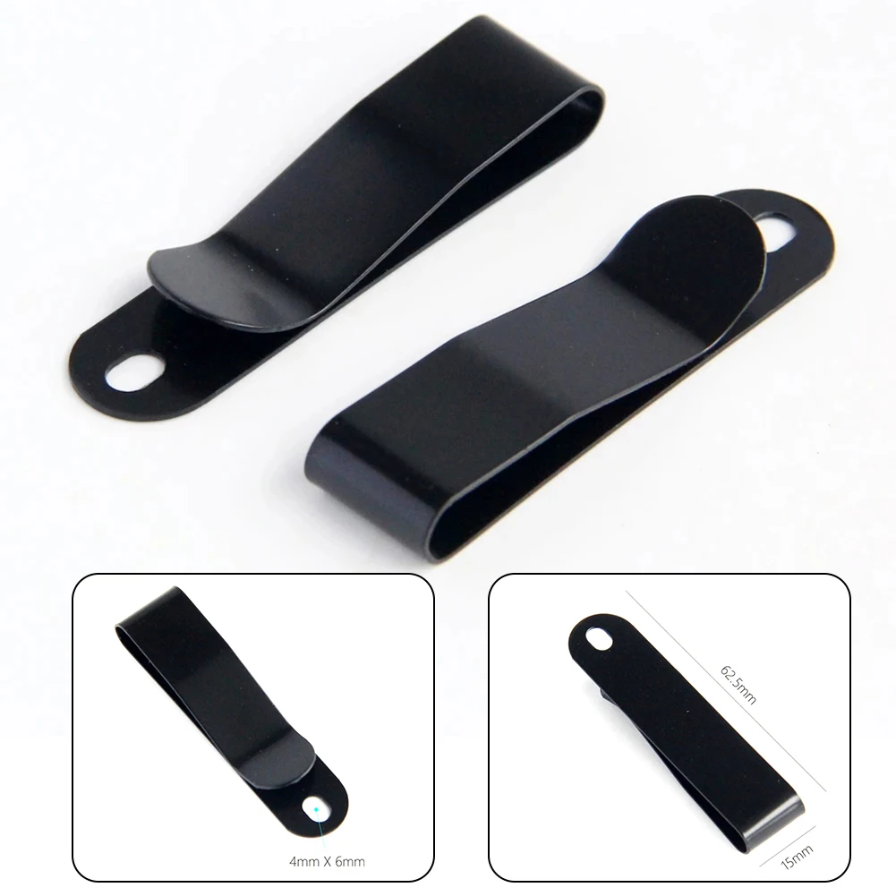 Brand New Steel Belt Clip Sheath Holster 62.5*15mm Electroplating Matte Black Manganese Small Tools Stainless Steel
Brand New Steel Belt Clip Sheath Holster 62.5*15mm Electroplating Matte Black Manganese Small Tools Stainless Steel