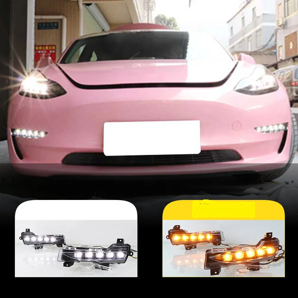 2pcs 12V DRL LED Daytime Running Lights Waterproof Auto Daylight Driving Front Fog Lamp for Tesla Model 3/Y 2019-2022
2pcs 12V DRL LED Daytime Running Lights Waterproof Auto Daylight Driving Front Fog Lamp for Tesla Model 3/Y 2019-2022