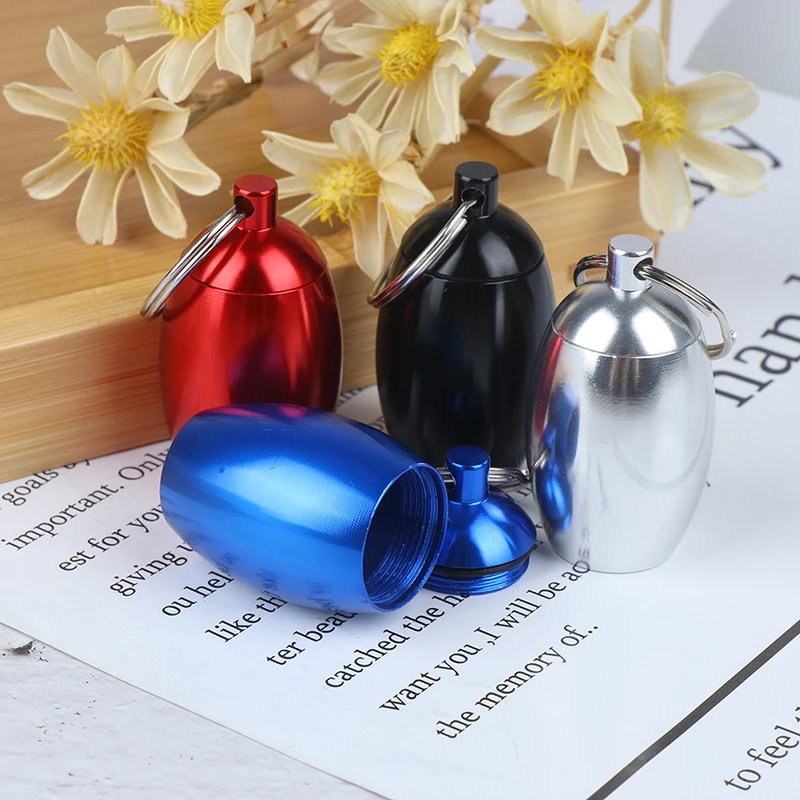 1pcs Aluminum Pill Case Keychain Waterproof Seal Medicine Organizer Box Outdoor Pocket Capsule Holder Container KeyRing
1pcs Aluminum Pill Case Keychain Waterproof Seal Medicine Organizer Box Outdoor Pocket Capsule Holder Container KeyRing