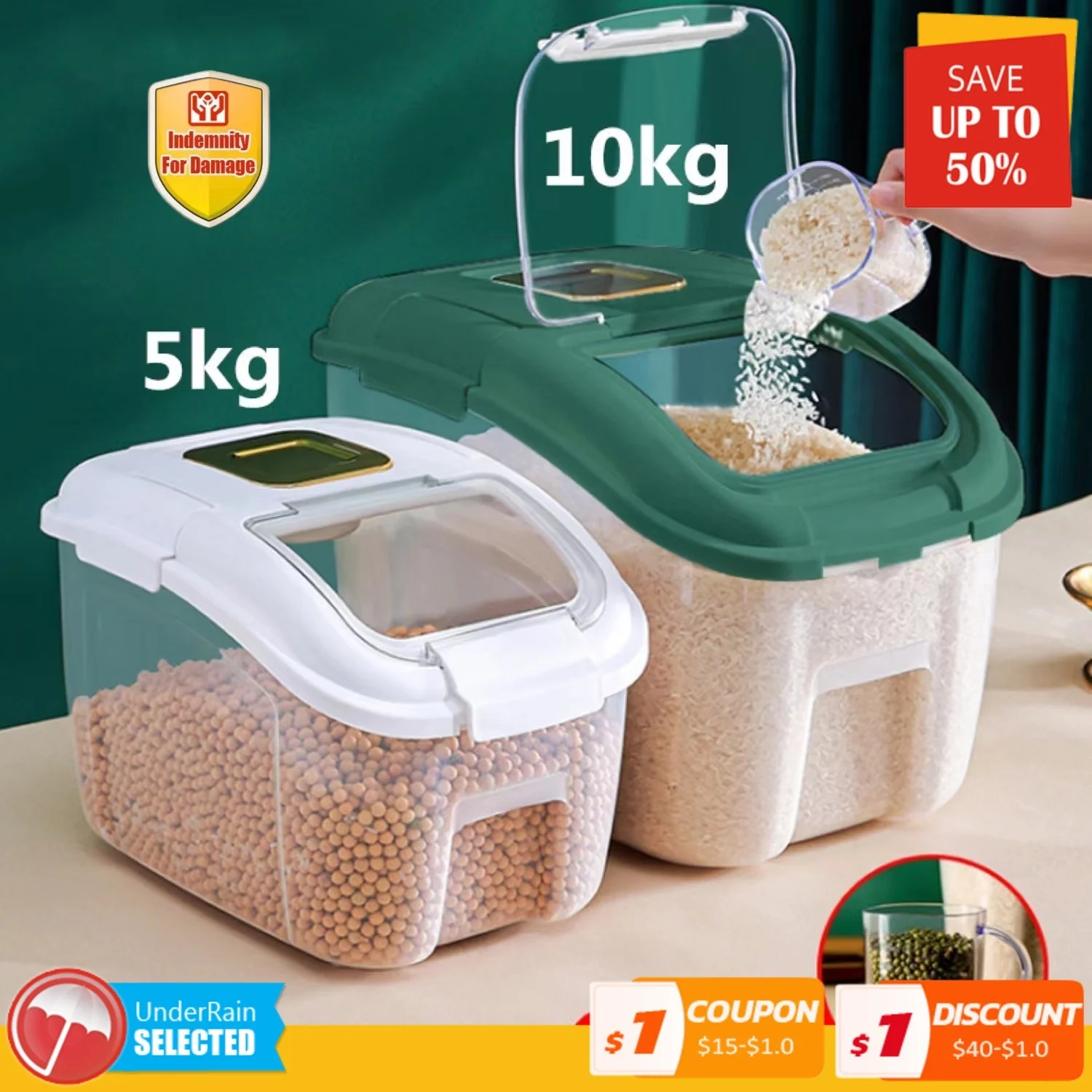 NEW 5KG 10KG Kitchen Container Bucket Insect-Proof Moisture-Proof Rice Box Grain Sealed Jar Home Storage Pet Dog Food Store Box 
NEW 5KG 10KG Kitchen Container Bucket Insect-Proof Moisture-Proof Rice Box Grain Sealed Jar Home Storage Pet Dog Food Store Box