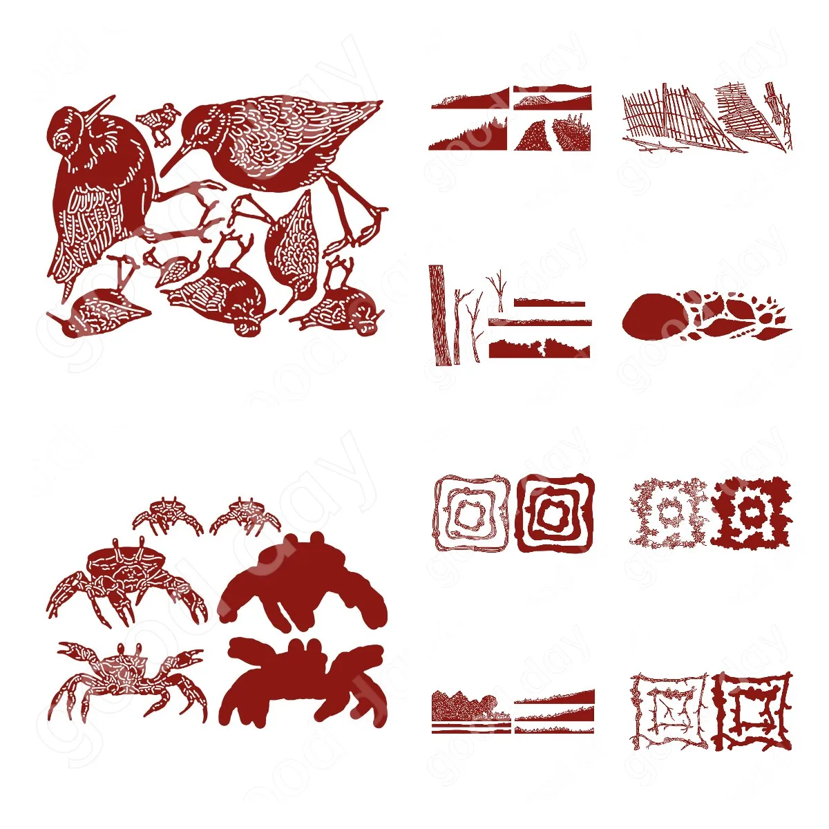 New Crab and Bird Jungle Metal Cutting Dies Scrapbook Diary Decoration Embossing Template Diy Greeting Card Handmade Hot Sale
New Crab and Bird Jungle Metal Cutting Dies Scrapbook Diary Decoration Embossing Template Diy Greeting Card Handmade Hot Sale