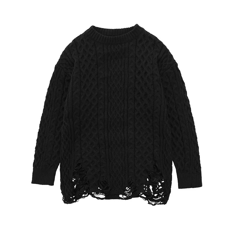 Women Vintage High Street Hollow Out Sweaters Oversize knitted Pullover Long Sleeve Sweater Europe American twist knit Sweaters
Women Vintage High Street Hollow Out Sweaters Oversize knitted Pullover Long Sleeve Sweater Europe American twist knit Sweaters
