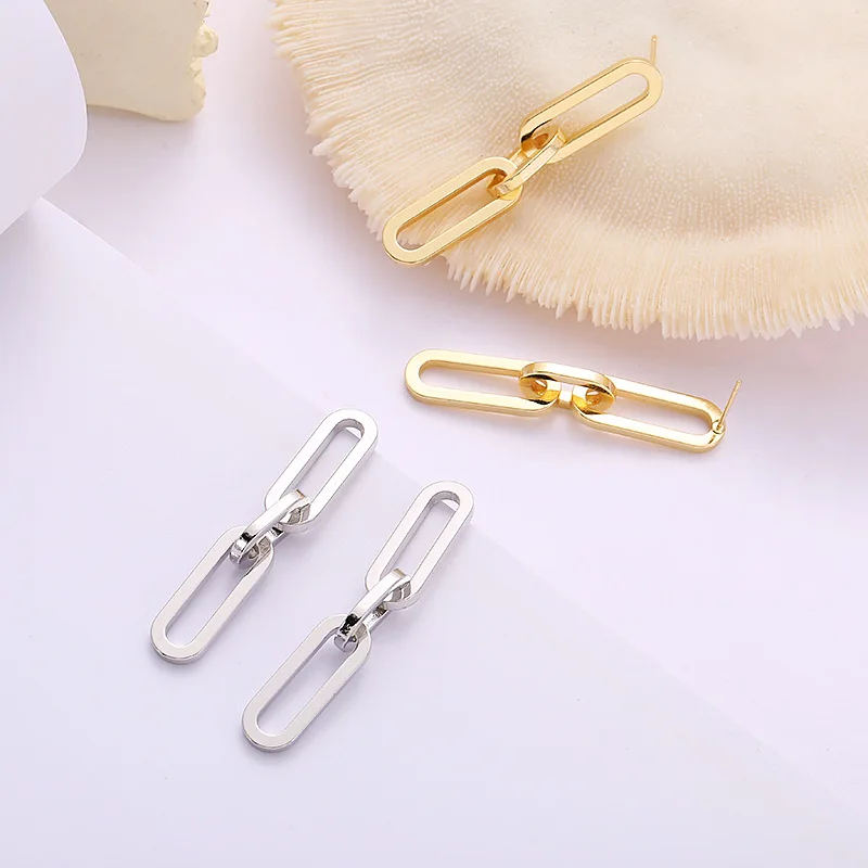 Fashion Jewelry Chain Link Dangle Earrings Simply Design Single One Row Gold Color Drop Earrings For Women Girl Gifts
Fashion Jewelry Chain Link Dangle Earrings Simply Design Single One Row Gold Color Drop Earrings For Women Girl Gifts