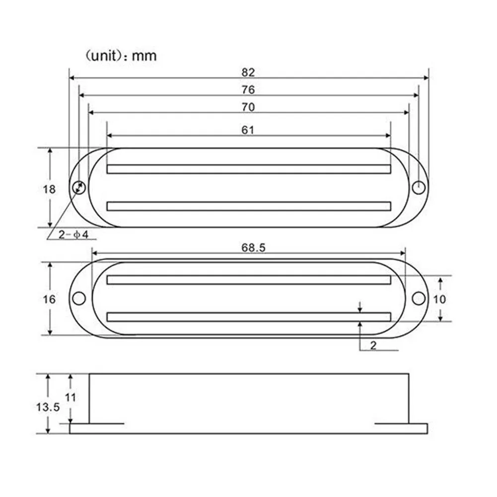 3 PCS Hot Rail Dual Pickup Covers For Strat Electric Guitar Accessories 3 Dual-track Pickup Covers
3 PCS Hot Rail Dual Pickup Covers For Strat Electric Guitar Accessories 3 Dual-track Pickup Covers