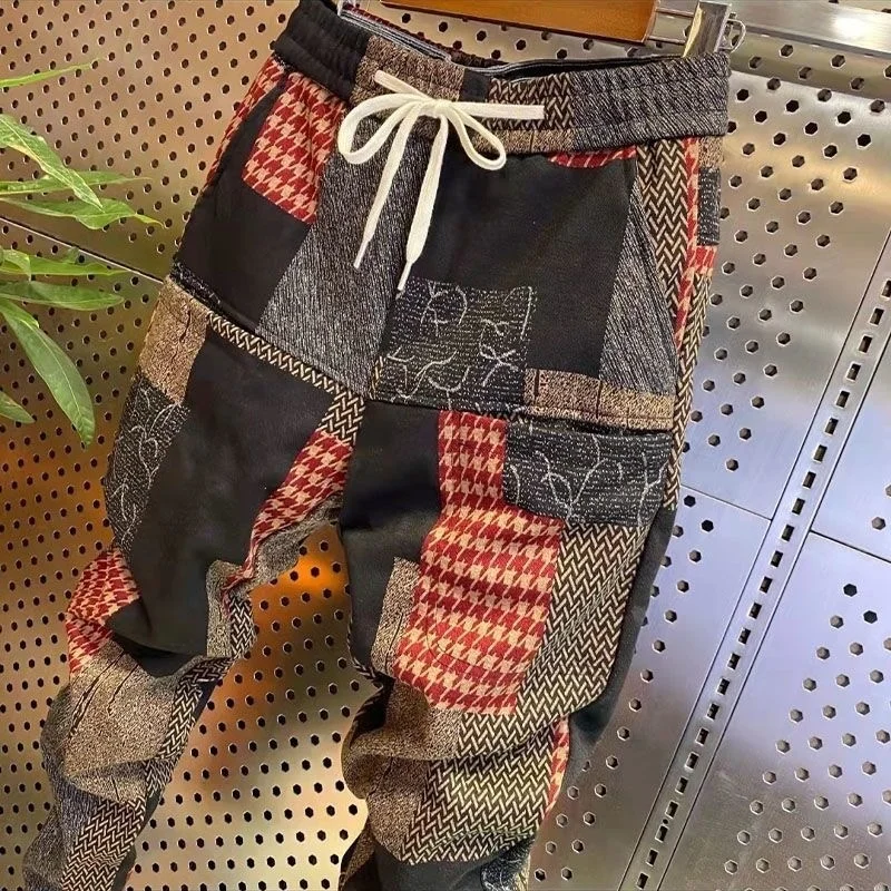 Winter Autumn Fashion Men`s Harem Joggers Patchwork Ankle Cuffed Elastic Waist Drawstring Street Hip Hop Pants For Male
Winter Autumn Fashion Men`s Harem Joggers Patchwork Ankle Cuffed Elastic Waist Drawstring Street Hip Hop Pants For Male