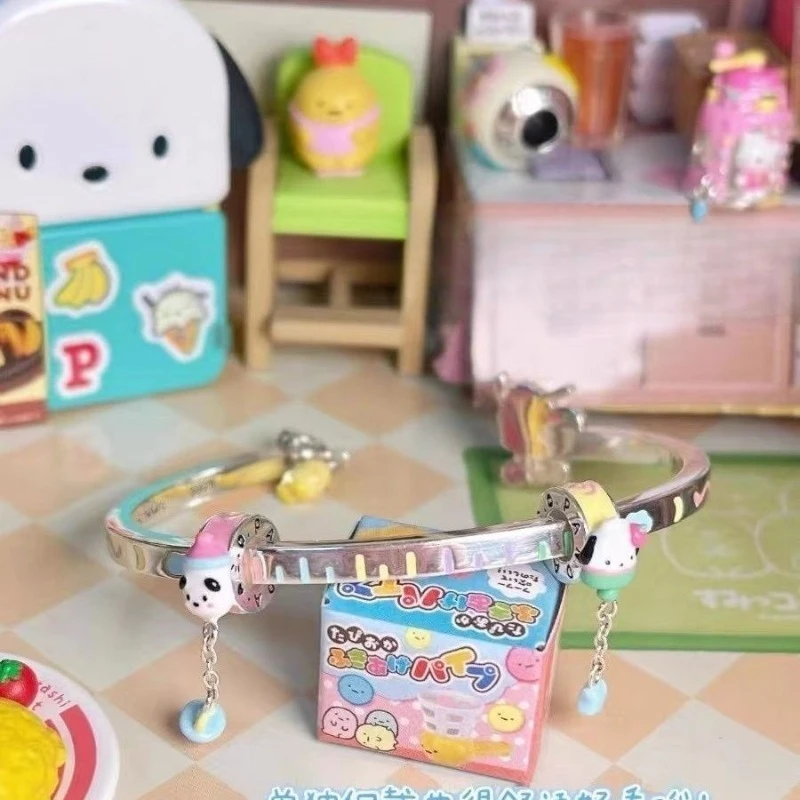 Kawaii Sanrio Anime Pochacco Copper Bracelet Cute Cartoon Fashion Lovely Exquisite Manual DIY Dispensing Beading Gifts for Girls 
Kawaii Sanrio Anime Pochacco Copper Bracelet Cute Cartoon Fashion Lovely Exquisite Manual DIY Dispensing Beading Gifts for Girls