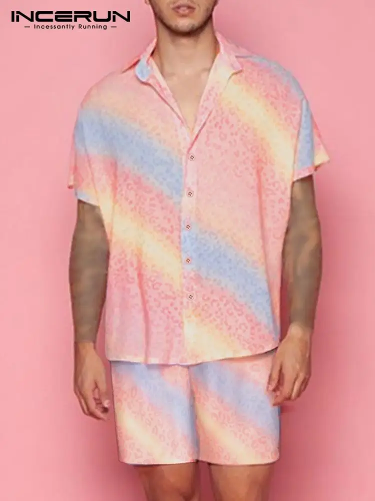 INCERUN 2022 American Style Men Handsome Well Fitting Short Sleeve Shorts Suit 2 Pieces Comfortable Casual Streetwear Sets S-3XL
INCERUN 2022 American Style Men Handsome Well Fitting Short Sleeve Shorts Suit 2 Pieces Comfortable Casual Streetwear Sets S-3XL