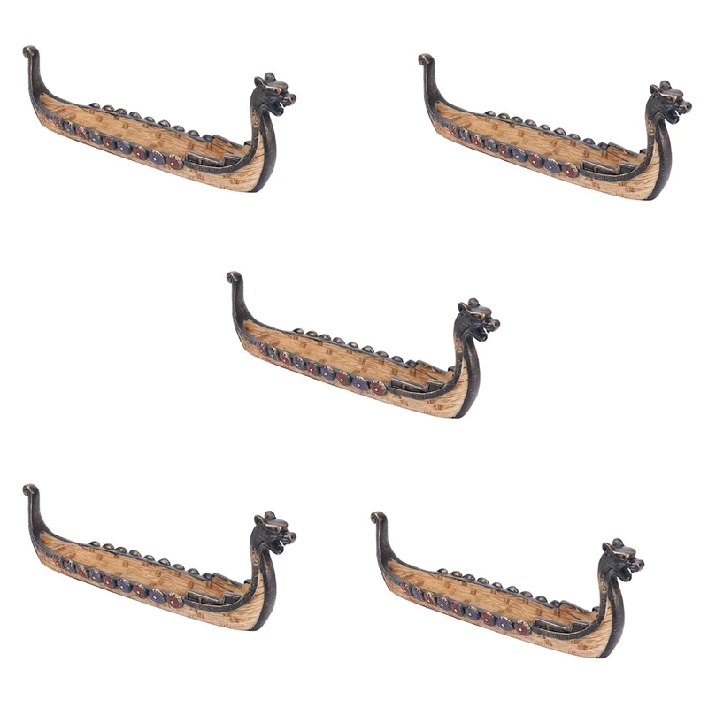 5X Dragon Boat Incense Stick Holder Burner Hand Carved Carving Censer Ornaments Retro Incense Burners Traditional Design
5X Dragon Boat Incense Stick Holder Burner Hand Carved Carving Censer Ornaments Retro Incense Burners Traditional Design