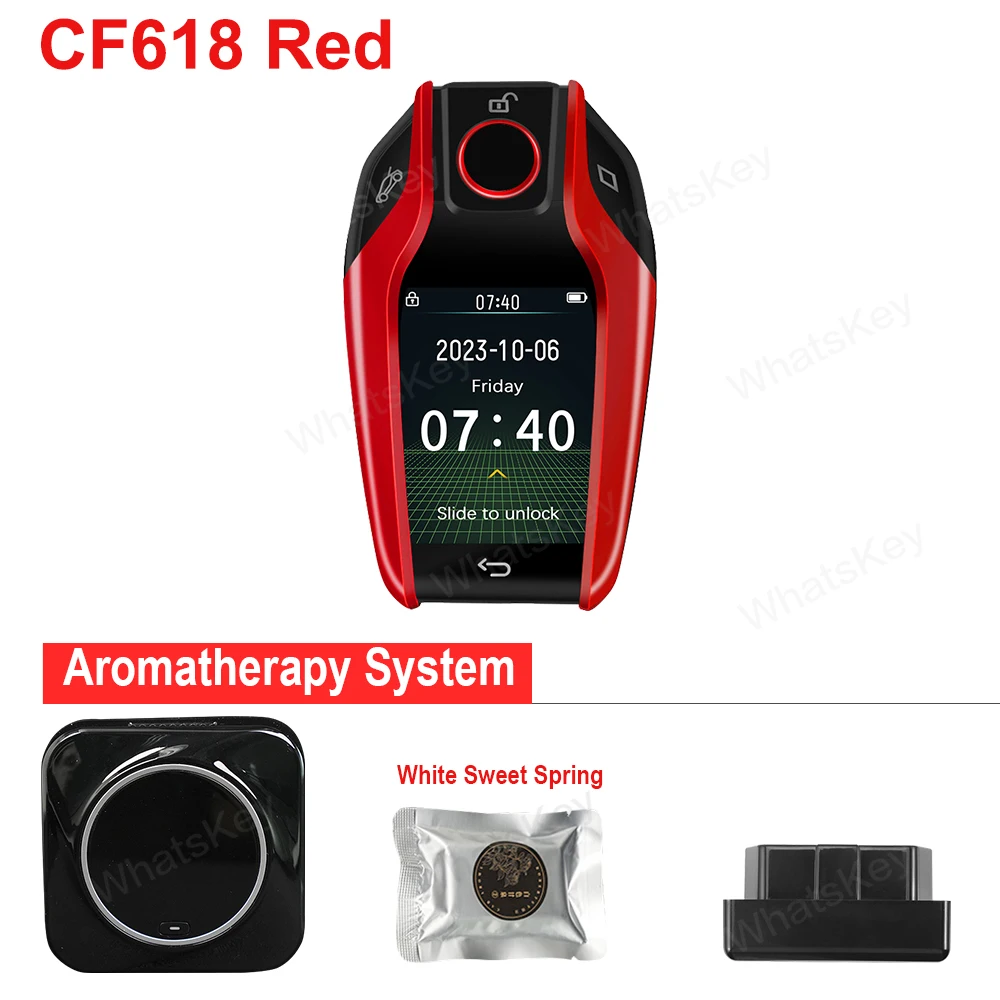 CF618 Pro Универсальный модифицированный ЖК-умный ключ с функцией аромата для BMW/Audi/VW/KIA/Ford/Toyota/Benz/Hyundai Smart Remote Key
CF618 Pro Универсальный модифицированный ЖК-умный ключ с функцией аромата для BMW/Audi/VW/KIA/Ford/Toyota/Benz/Hyundai Smart Remote Key