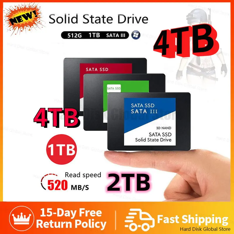 Portable SSD 4TB 2TB 2.5Inch Sata III Original Hard Drive For Laptop Micro Computer Desktop 1TB Internal Solid State Hard Disk
Portable SSD 4TB 2TB 2.5Inch Sata III Original Hard Drive For Laptop Micro Computer Desktop 1TB Internal Solid State Hard Disk