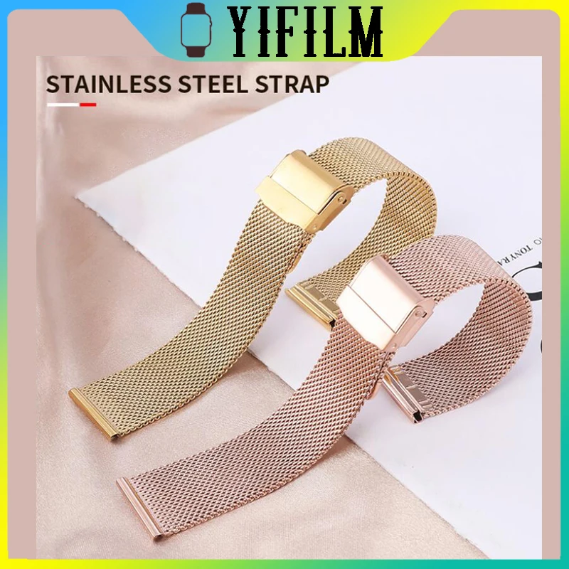 Mesh Stainless Steel Strap For Garmin Vivomove 3s Move 3S Vivoactive 4s Active S Smartwatch High Grade Replacement Wrist Band
Mesh Stainless Steel Strap For Garmin Vivomove 3s Move 3S Vivoactive 4s Active S Smartwatch High Grade Replacement Wrist Band
