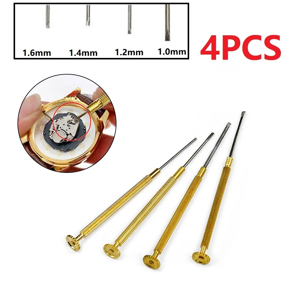 4Pcs 1.0-1.6mm Precise Slot Screwdrivers Flat Blade Watch Glasses Computer Mobile Phone Part Flat Blade Screwdriver Repair Tool
4Pcs 1.0-1.6mm Precise Slot Screwdrivers Flat Blade Watch Glasses Computer Mobile Phone Part Flat Blade Screwdriver Repair Tool
