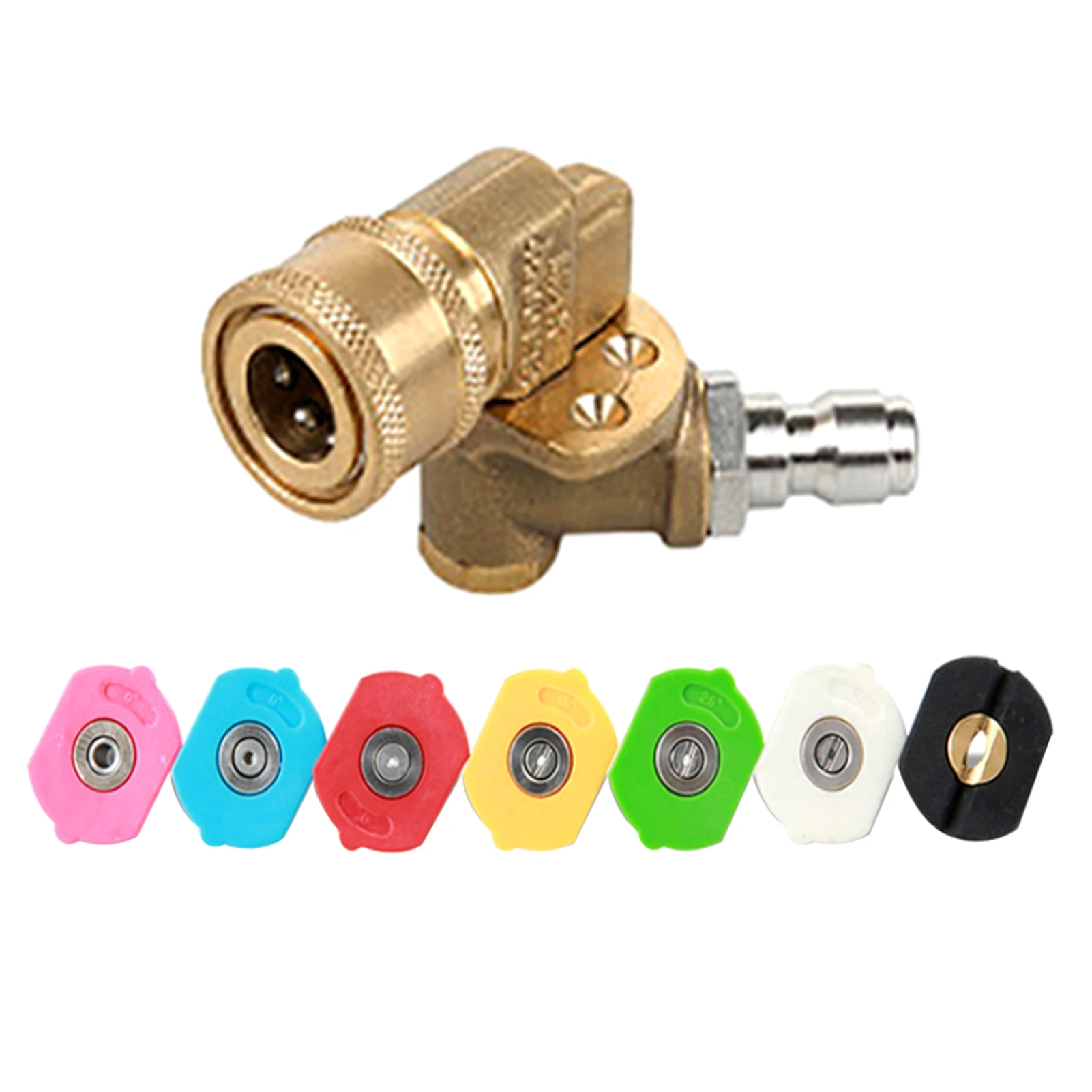 Поворотный соединитель 4500PSI, 240 градусов, с 7 углами, Распылительная насадка, мойка высокого давления, практичная, легкая установка, 1/4 дюйма, ...
Поворотный соединитель 4500PSI, 240 градусов, с 7 углами, Распылительная насадка, мойка высокого давления, практичная, легкая установка, 1/4 дюйма, ...