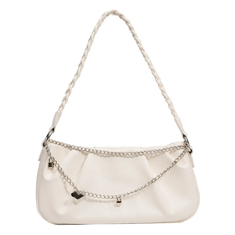 2022 New Summer fashion design pleats purse, fashion, cute, metal chain pendant, handbag, soft, leather, girl, shoulder bag
2022 New Summer fashion design pleats purse, fashion, cute, metal chain pendant, handbag, soft, leather, girl, shoulder bag