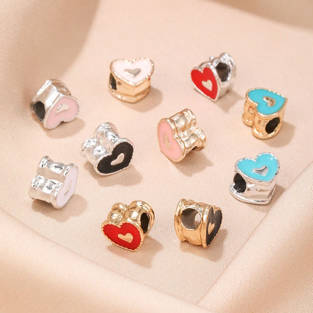 3 Pcs/lot Alloy Drop Glue Beads Small Fresh Colored Heart Beads Suitable For Brand Bracelet Accessories DIY Jewelry
3 Pcs/lot Alloy Drop Glue Beads Small Fresh Colored Heart Beads Suitable For Brand Bracelet Accessories DIY Jewelry