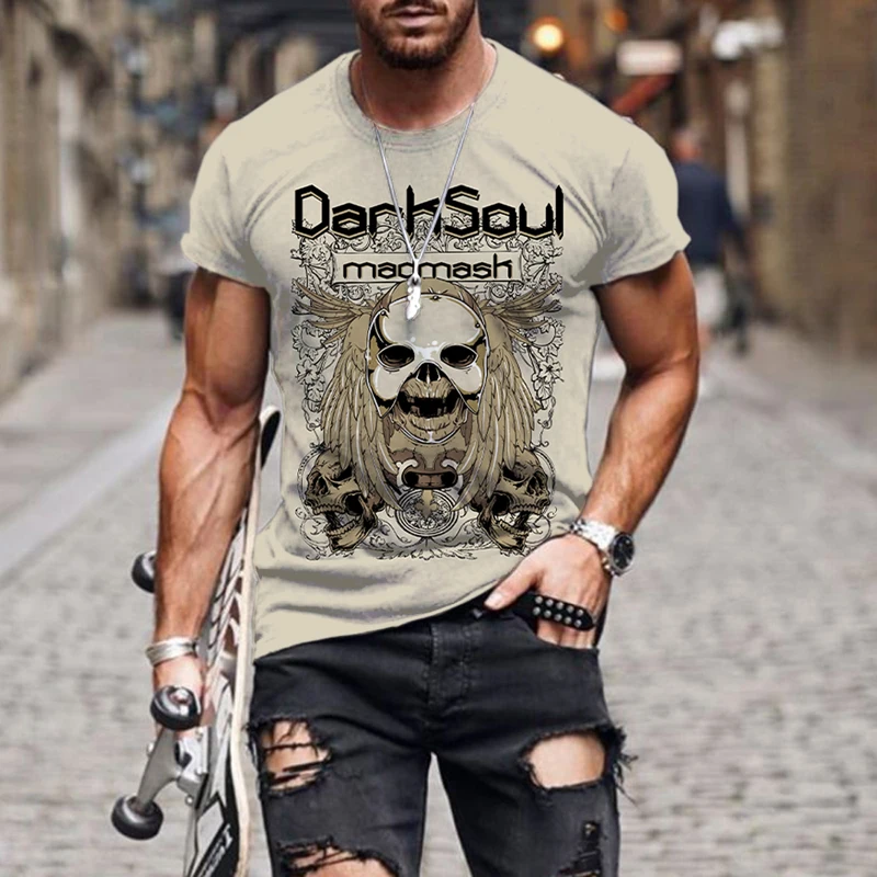 Футболка мужская с коротким рукавом, короткий рукав, ужас, Череп, уличная одежда, 3D-печать, круглый вырез, большие размеры, на лето
Футболка мужская с коротким рукавом, короткий рукав, ужас, Череп, уличная одежда, 3D-печать, круглый вырез, большие размеры, на лето