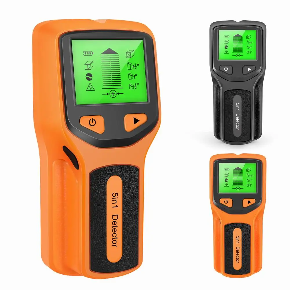 5 in 1 Metal Detector Stud Finder Sensor Wall Scanner With Digital LCD Display AC Voltage Live Wire Detect Wall Scanner Detector
5 in 1 Metal Detector Stud Finder Sensor Wall Scanner With Digital LCD Display AC Voltage Live Wire Detect Wall Scanner Detector