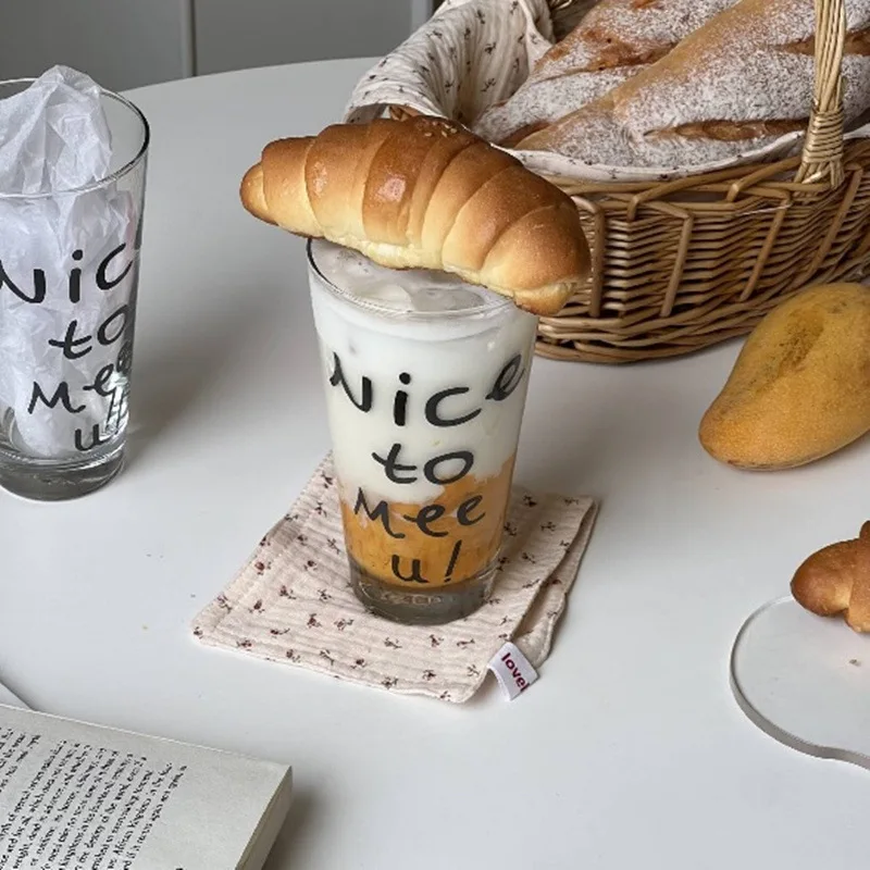 Nice to Meet You Letter Glass Cup Bubble Tea Iced Coffee Milk Beer Drinking Glasses Clear Vintage Water Juice Cup Mug Drinkware
Nice to Meet You Letter Glass Cup Bubble Tea Iced Coffee Milk Beer Drinking Glasses Clear Vintage Water Juice Cup Mug Drinkware